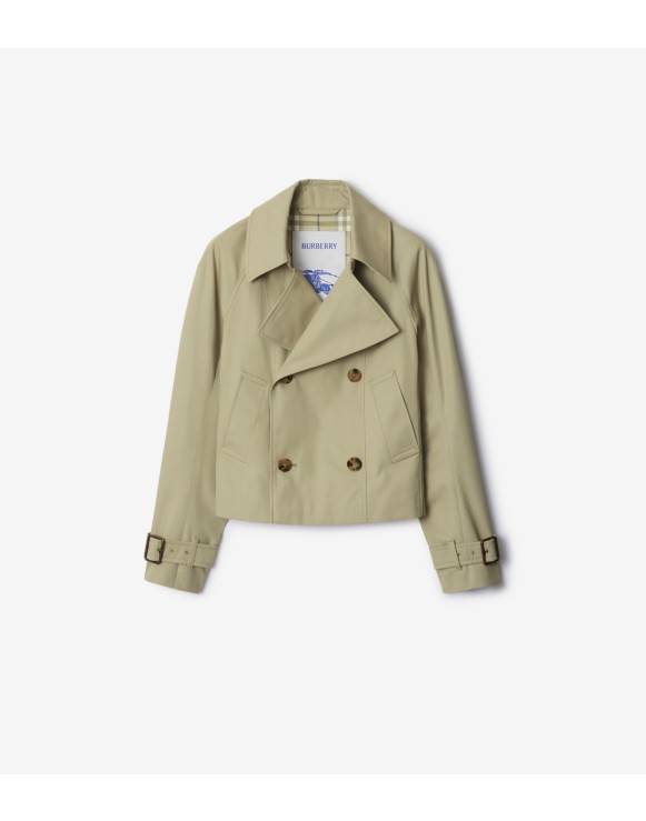 Cotton Blend Trench Jacket