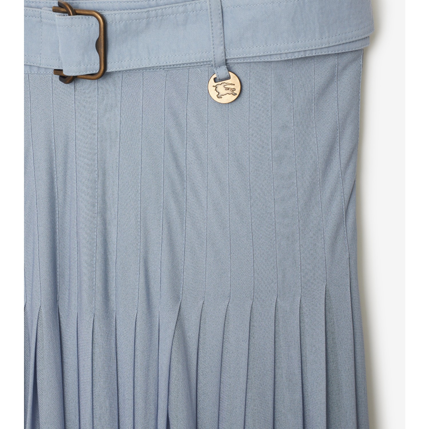 Pleated Crepe Jersey Maxi Skirt