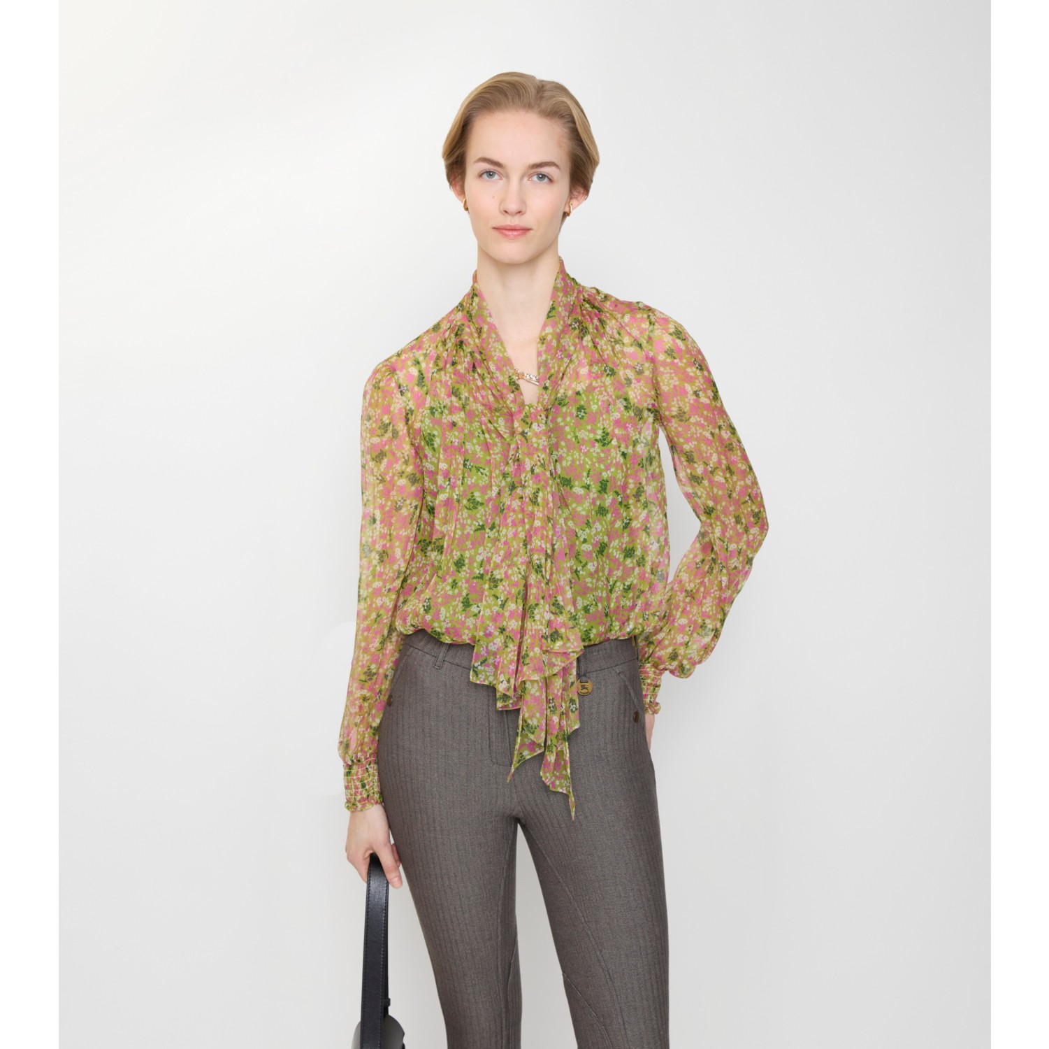 Ditsy Floral Silk Blouse