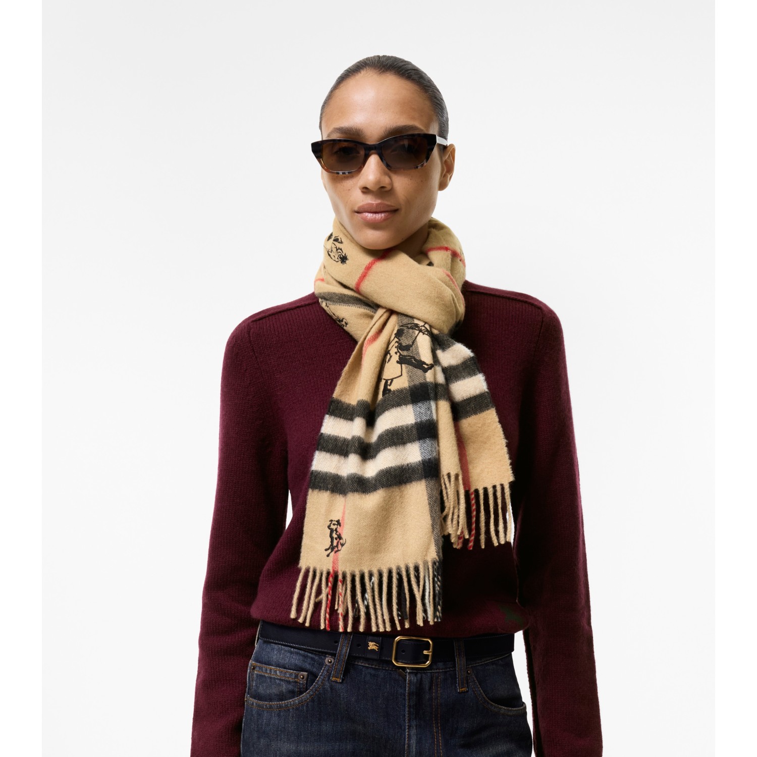 Check Mates Cashmere Scarf - thumbnail 3