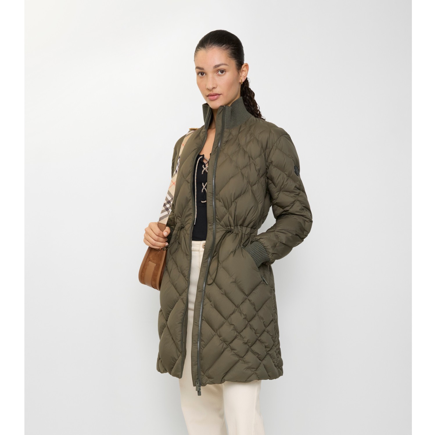 Check-stitch Nylon Danesbury Puffer Coat