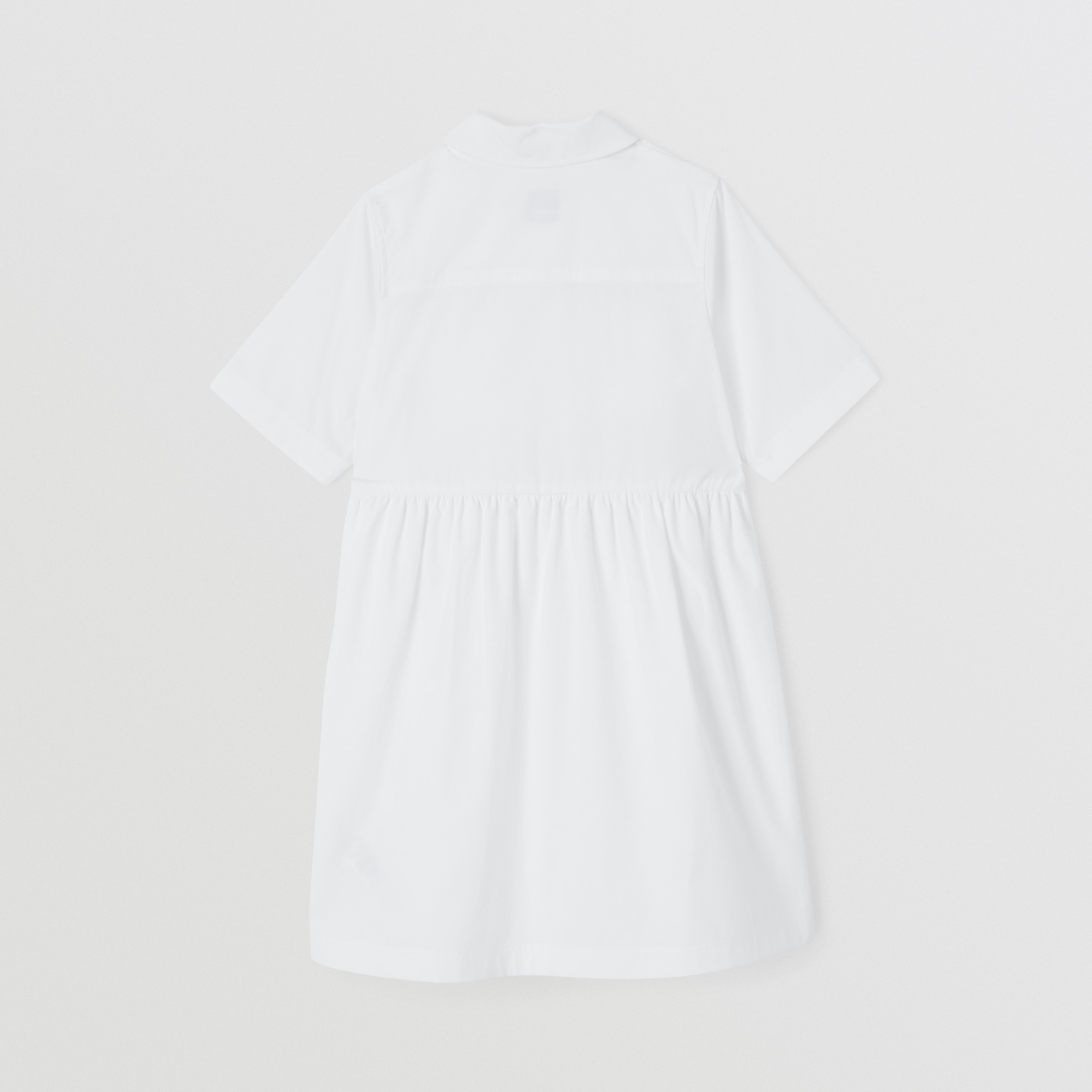 Robe chemise en popeline en coton à logo (Blanc) | Site officiel Burberry® - 4