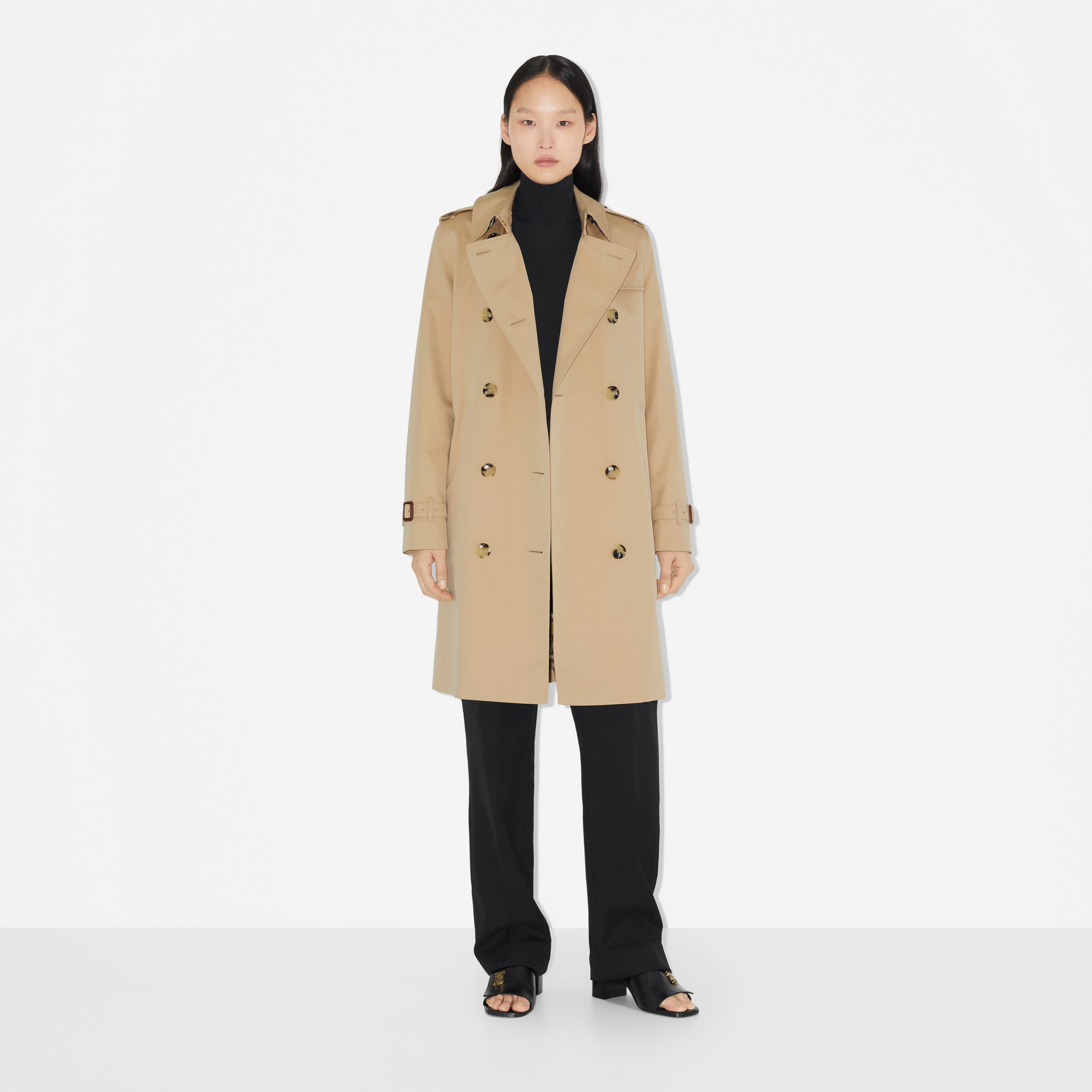 Mid-length Kensington Heritage Trench Coat in Honey | Burberry® Official - 2