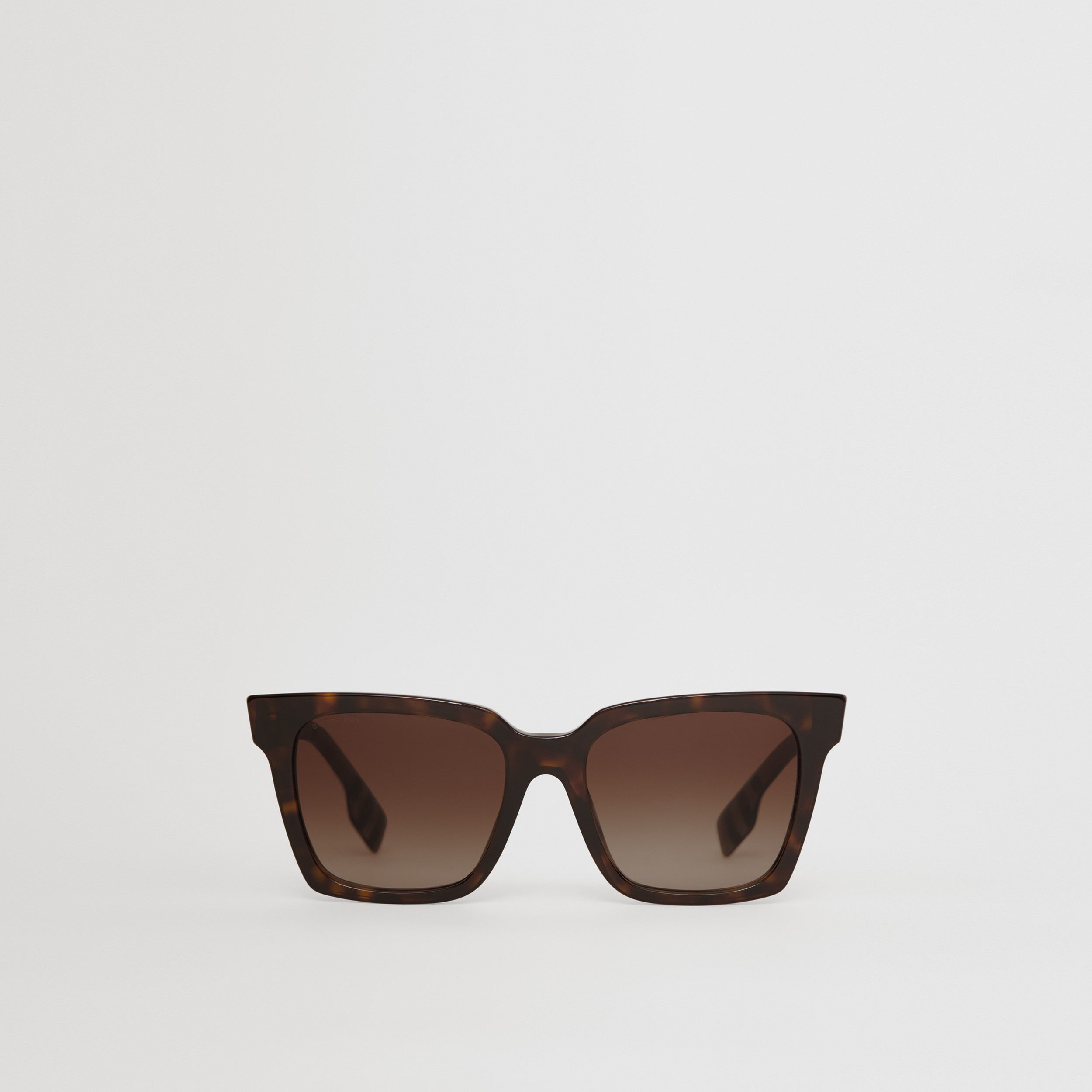 Square Frame Sunglasses in Tortoiseshell - Women | Burberry® Official - 1
