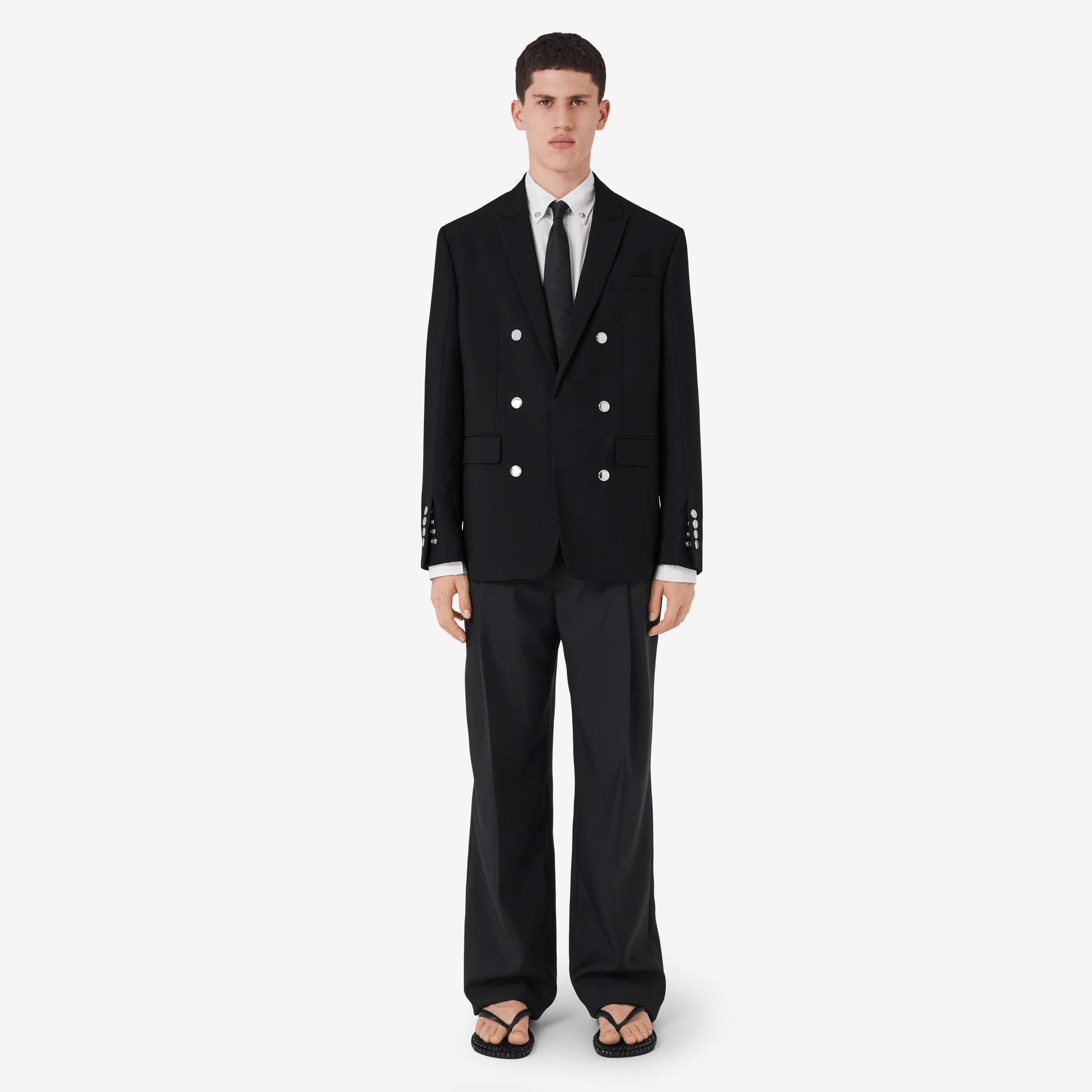 Veste de costume en laine (Noir) - Homme | Site officiel Burberry® - 2