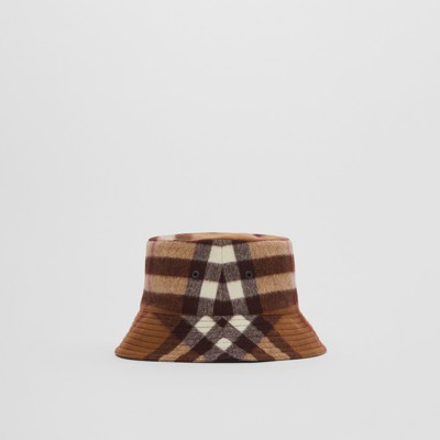 Burberry Brown Check Bucket Hat