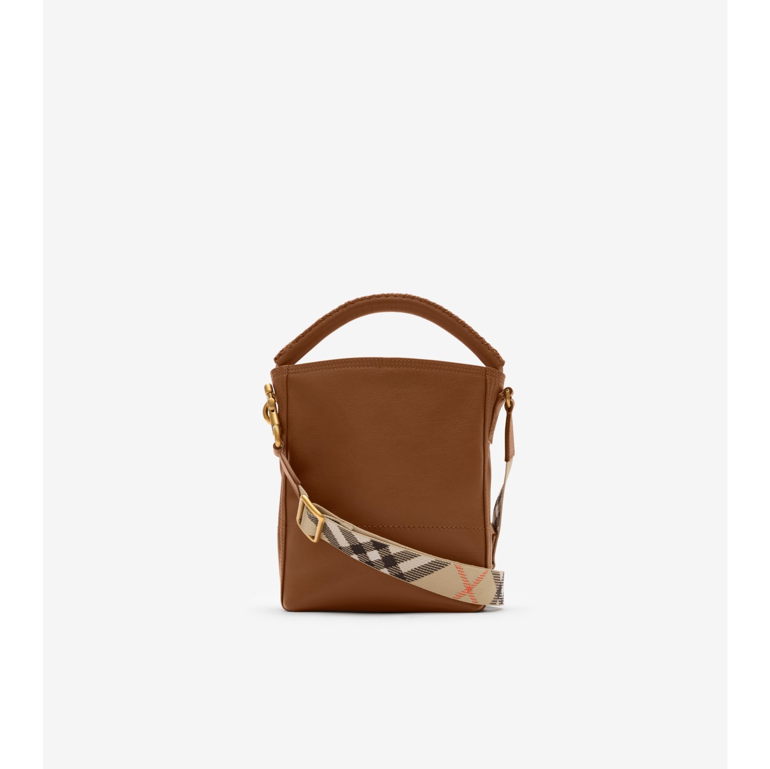 Mini B Clip Bucket Bag​ in Hazel brown - Women, Leather | Burberry