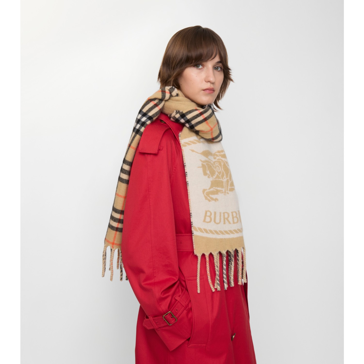 Reversible Knight Stamp Scarf
