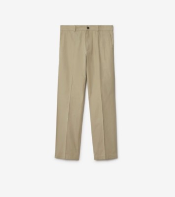 Cotton Chinos in Skylark - Men | Burberry® Official