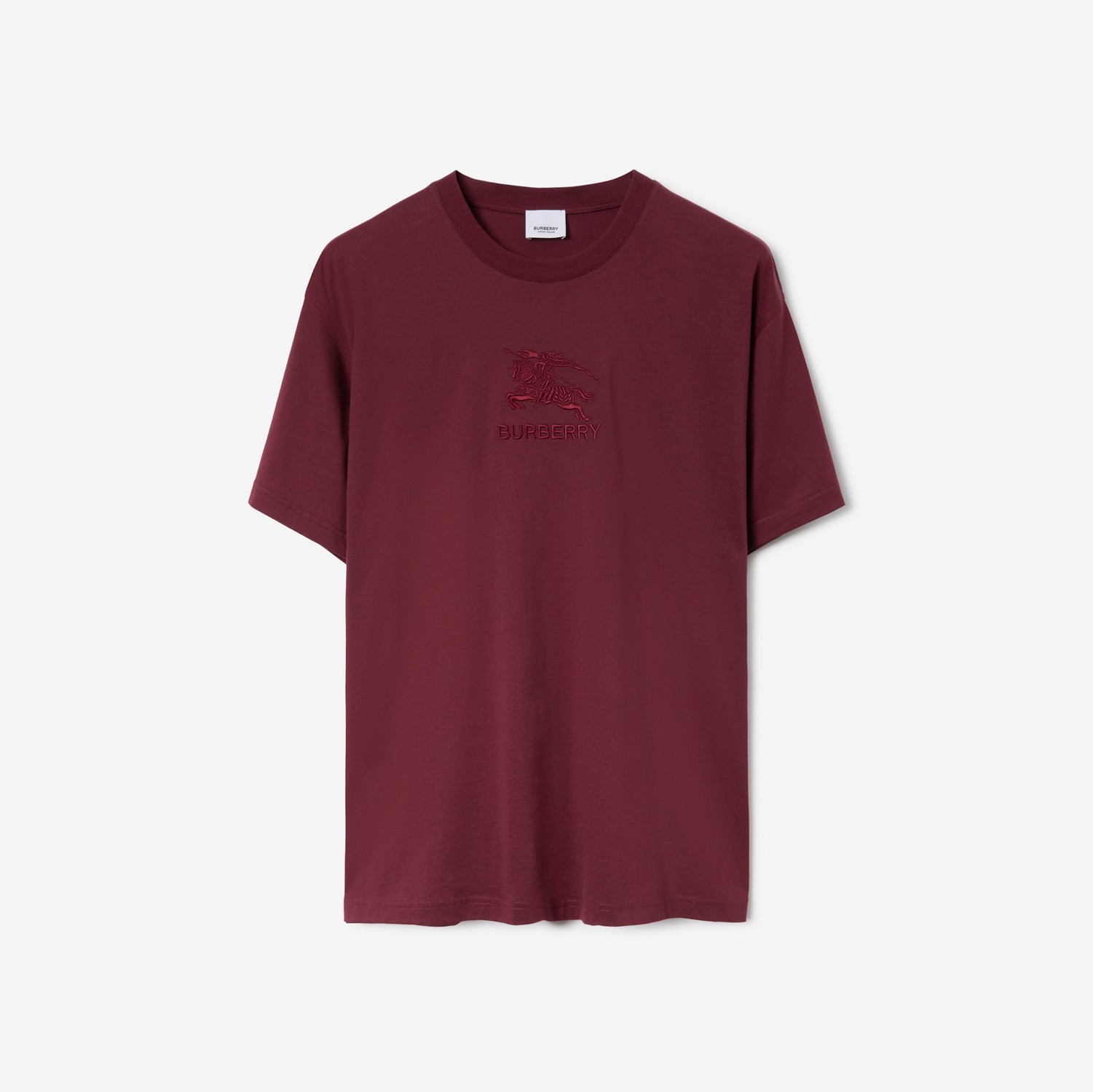 T-shirt in cotone con EKD (Cremisi Intenso) - Uomo | Sito ufficiale Burberry®
