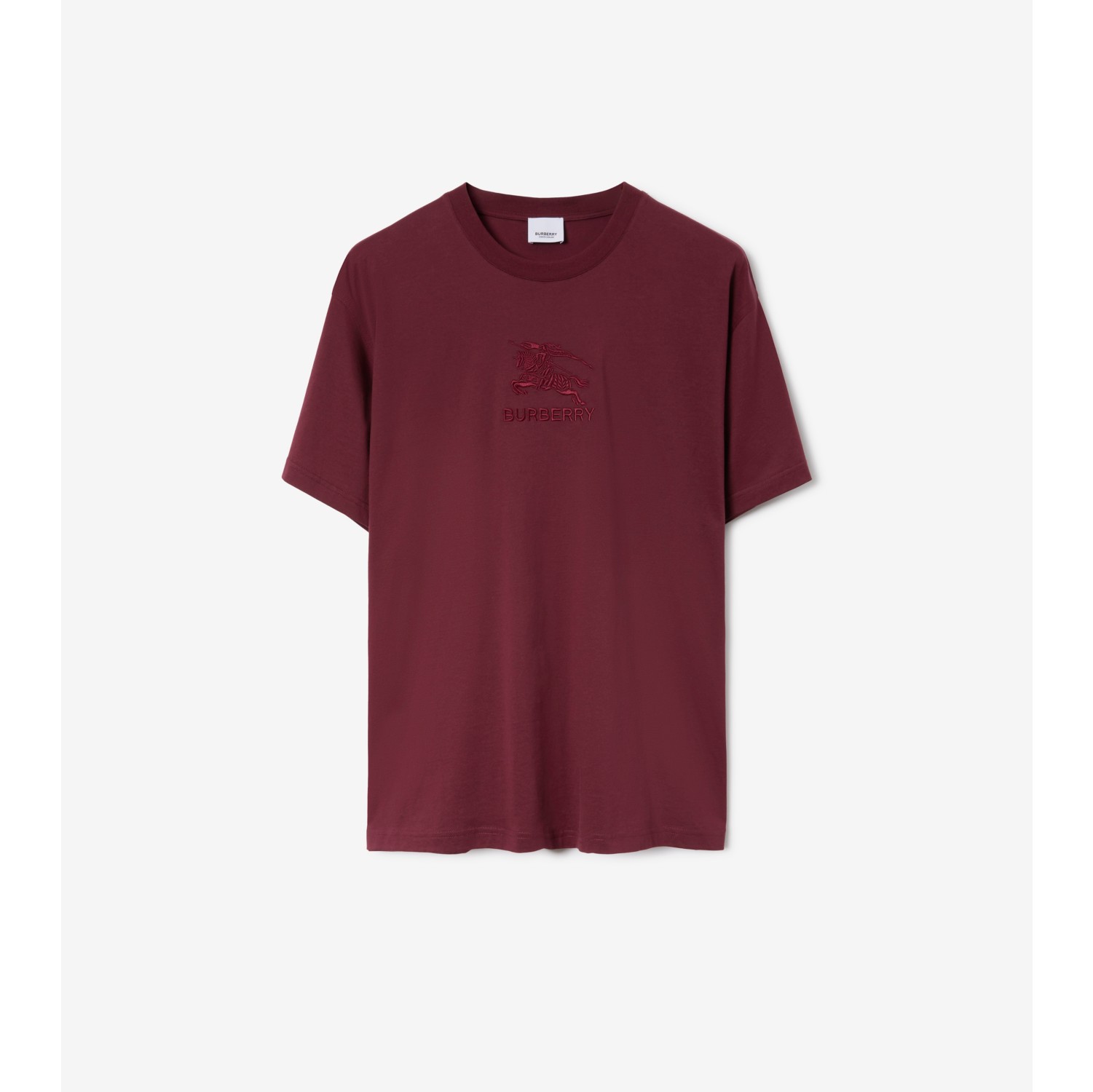 EKD Cotton T-shirt in Deep crimson - Men | Burberry® Official