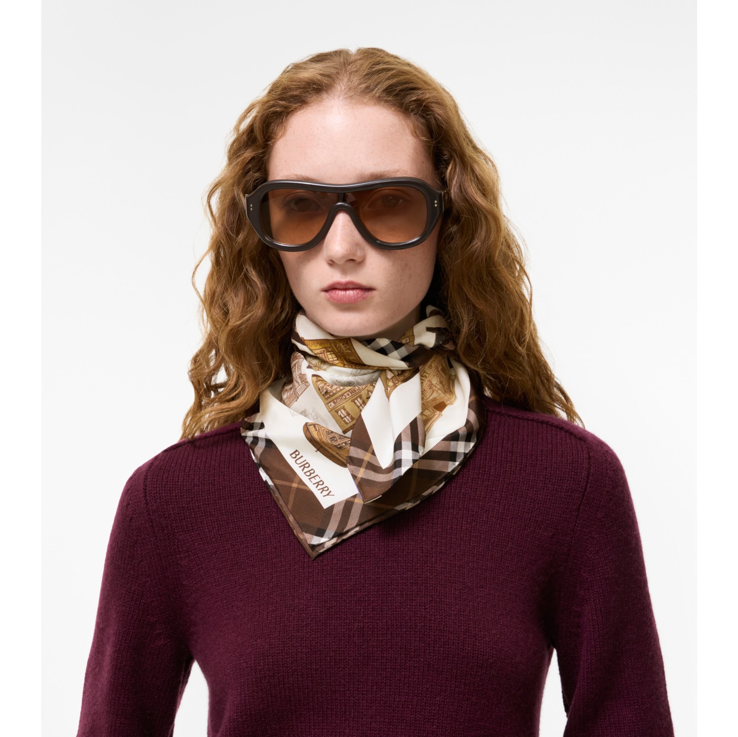 Storefront Print Silk Scarf