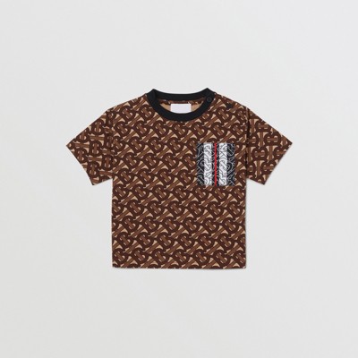 burberry t shirt kids brown