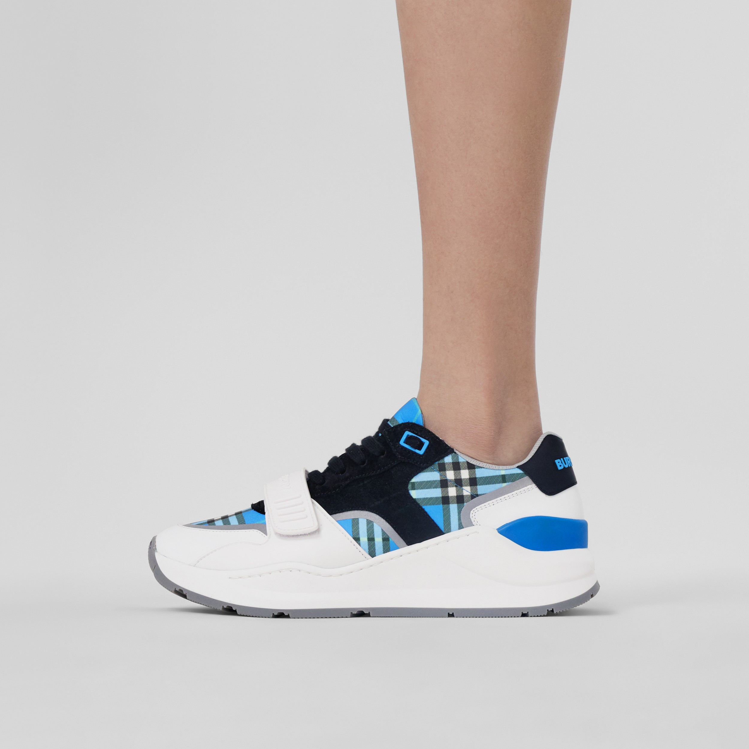 blue burberry trainers