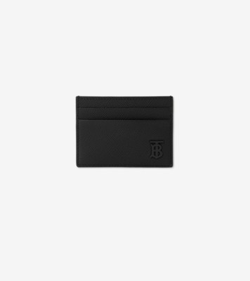 TB Card Case in Black - Men, Leather | Burberry® Official