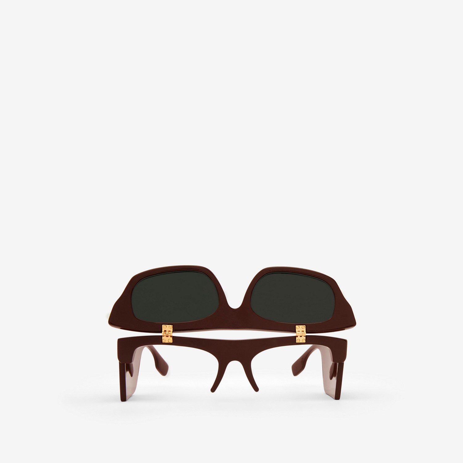 Flip-up Cat-eye Frame Palmer Sunglasses in Dark Brown - Women | Burberry® Official