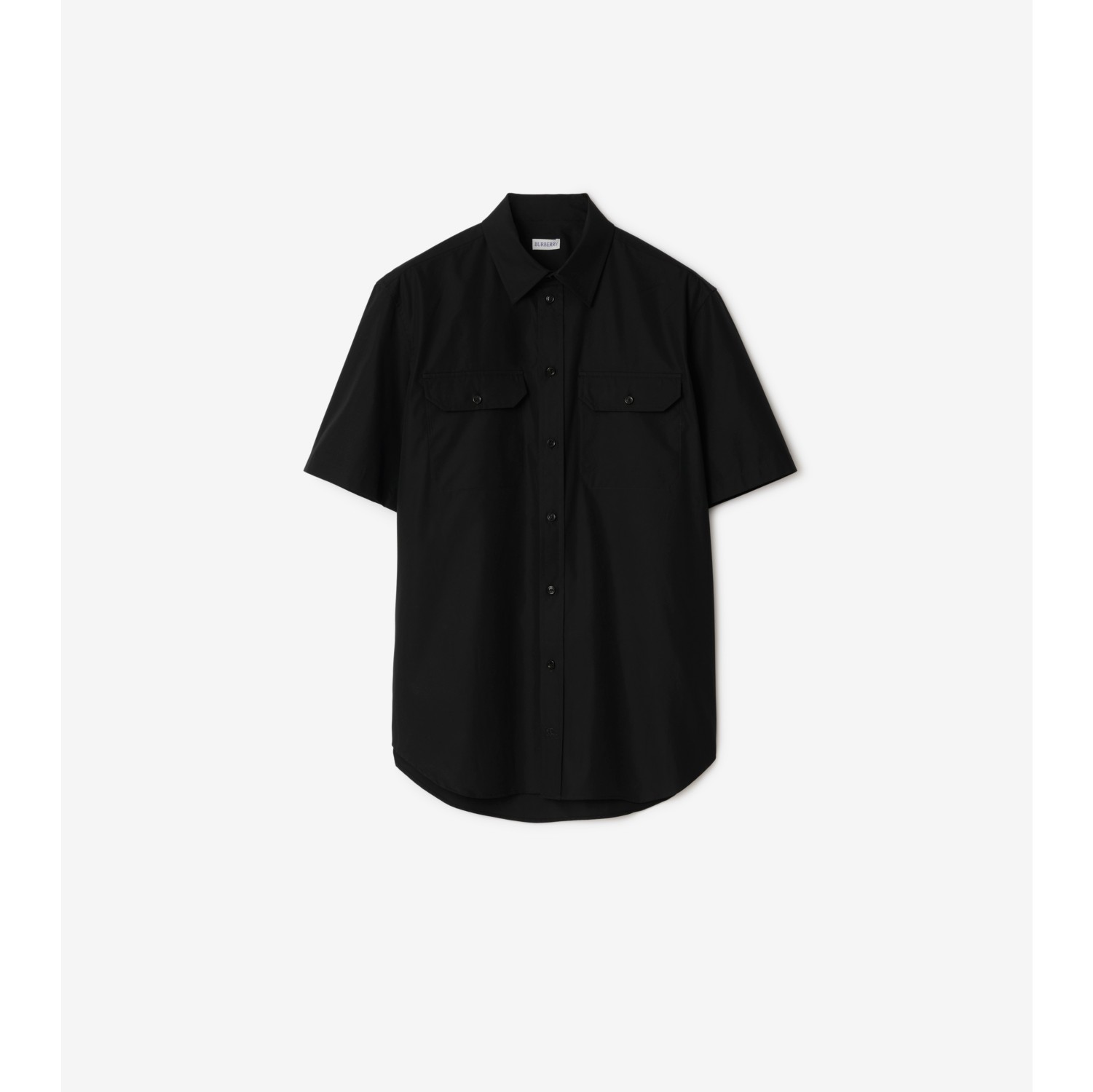 Mens black burberry sale shirt