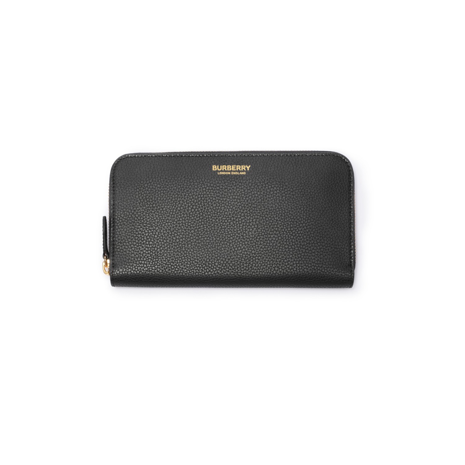 Large Logo Leather Zip Wallet