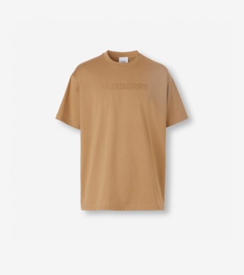 ロゴ コットンTシャツ (キャメル) - メンズ, コットン | Burberry®公式