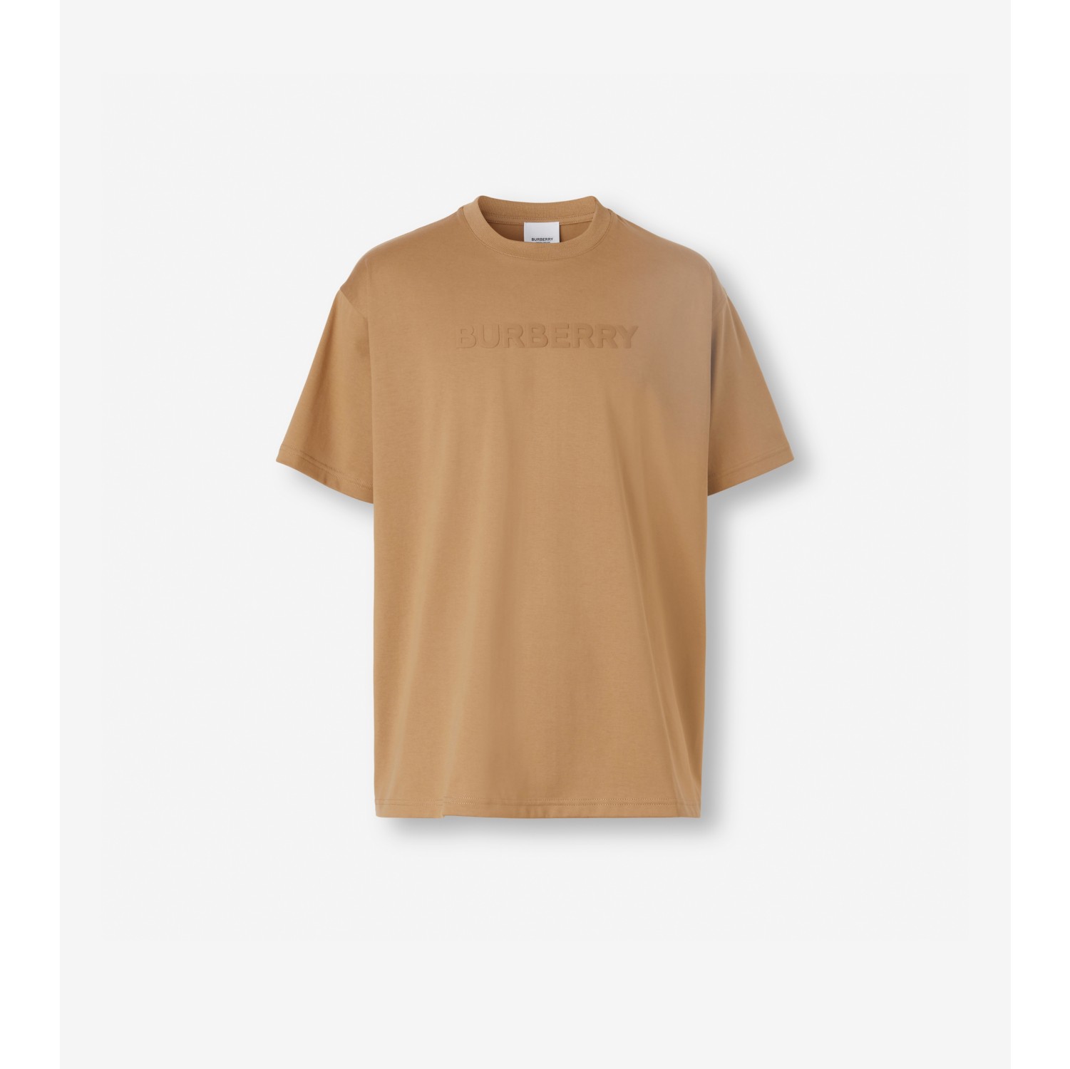 Logo Cotton T-shirt in Camel - Men | Burberry® Official