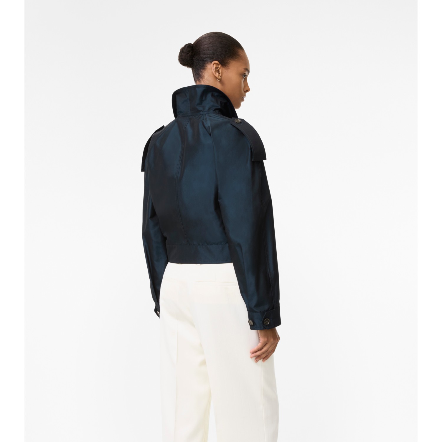 Cropped Silk Withington Jacket - thumbnail 3