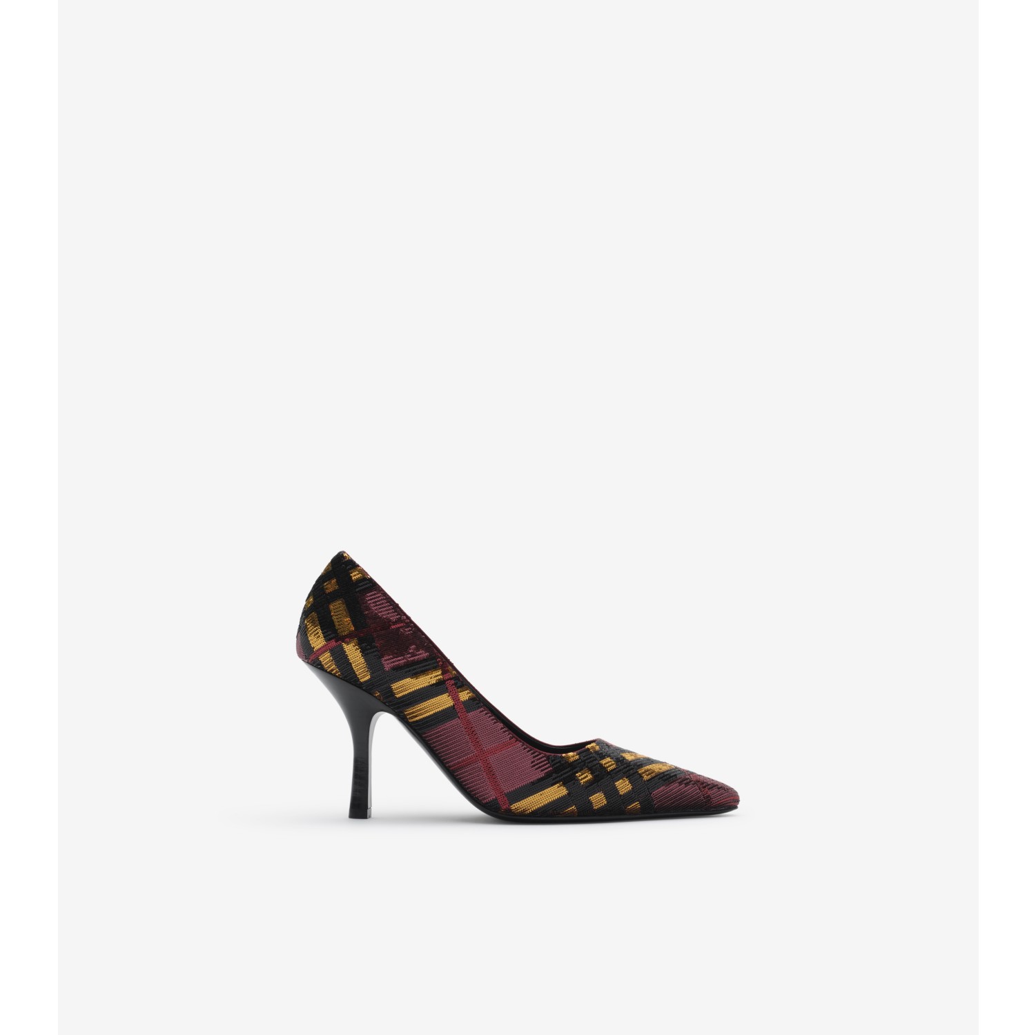 Pumps „Dame“ in Check mit hohem Absatz