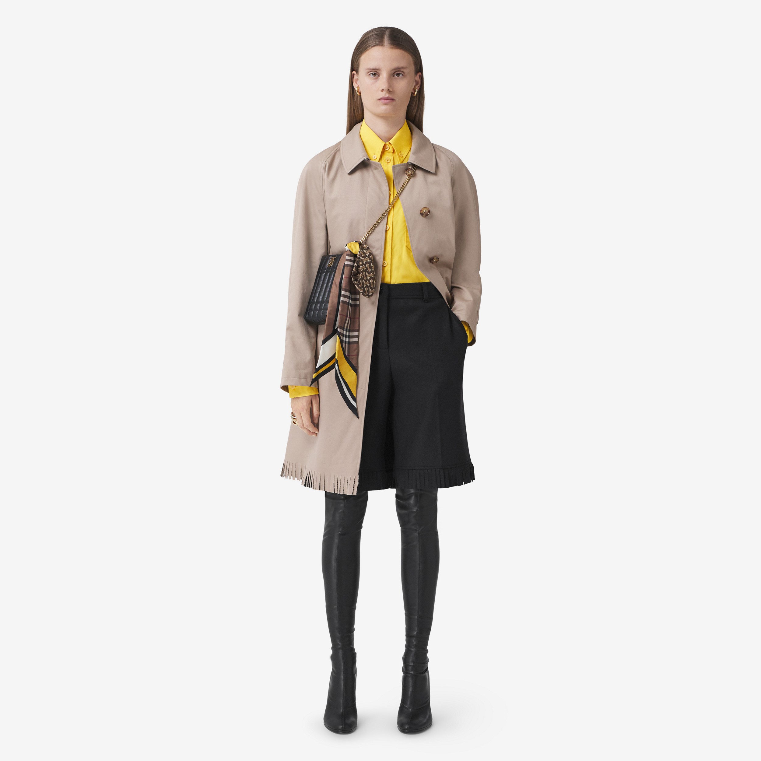 Pañuelo estrecho en seda con estampado de montaje (Colores Variados) - Mujer | Burberry® oficial - 3