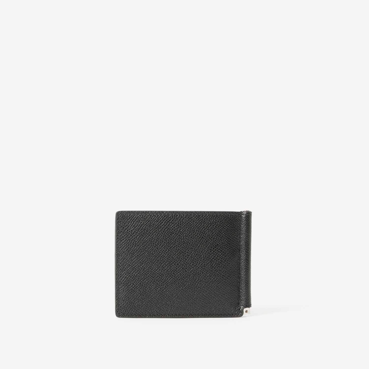 Grainy Leather TB Money Clip Wallet in Black - Men | Burberry® Official