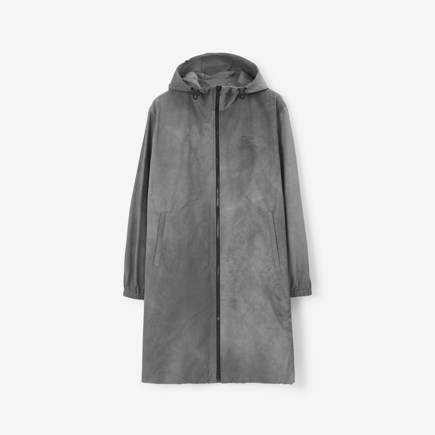 Mantel aus technischer Baumwolle mit Eichenblatt-Emblem (Schwarz) - Herren | Burberry®