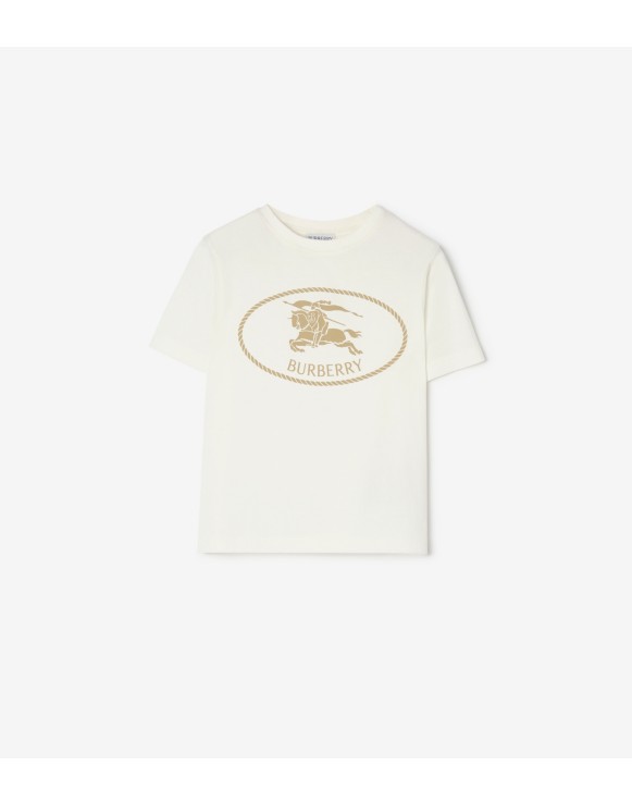 Knight Stamp Cotton T-shirt