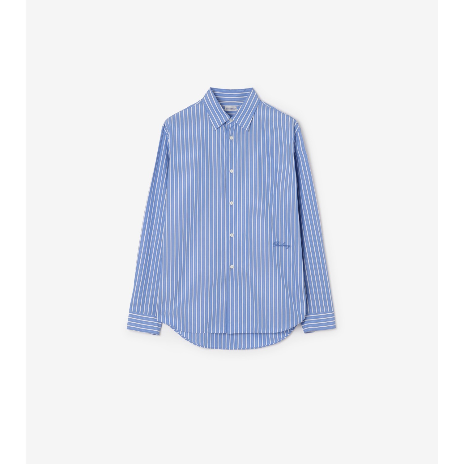 Relaxed Fit Striped Cotton Shirt
