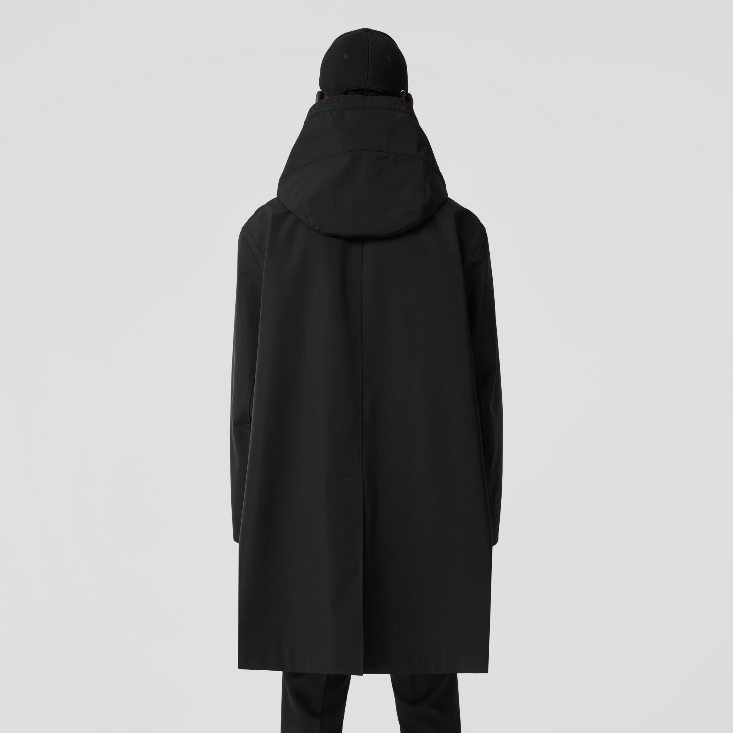 Parka à capuche oversize avec logo (Noir) - Homme | Site officiel Burberry® - 3