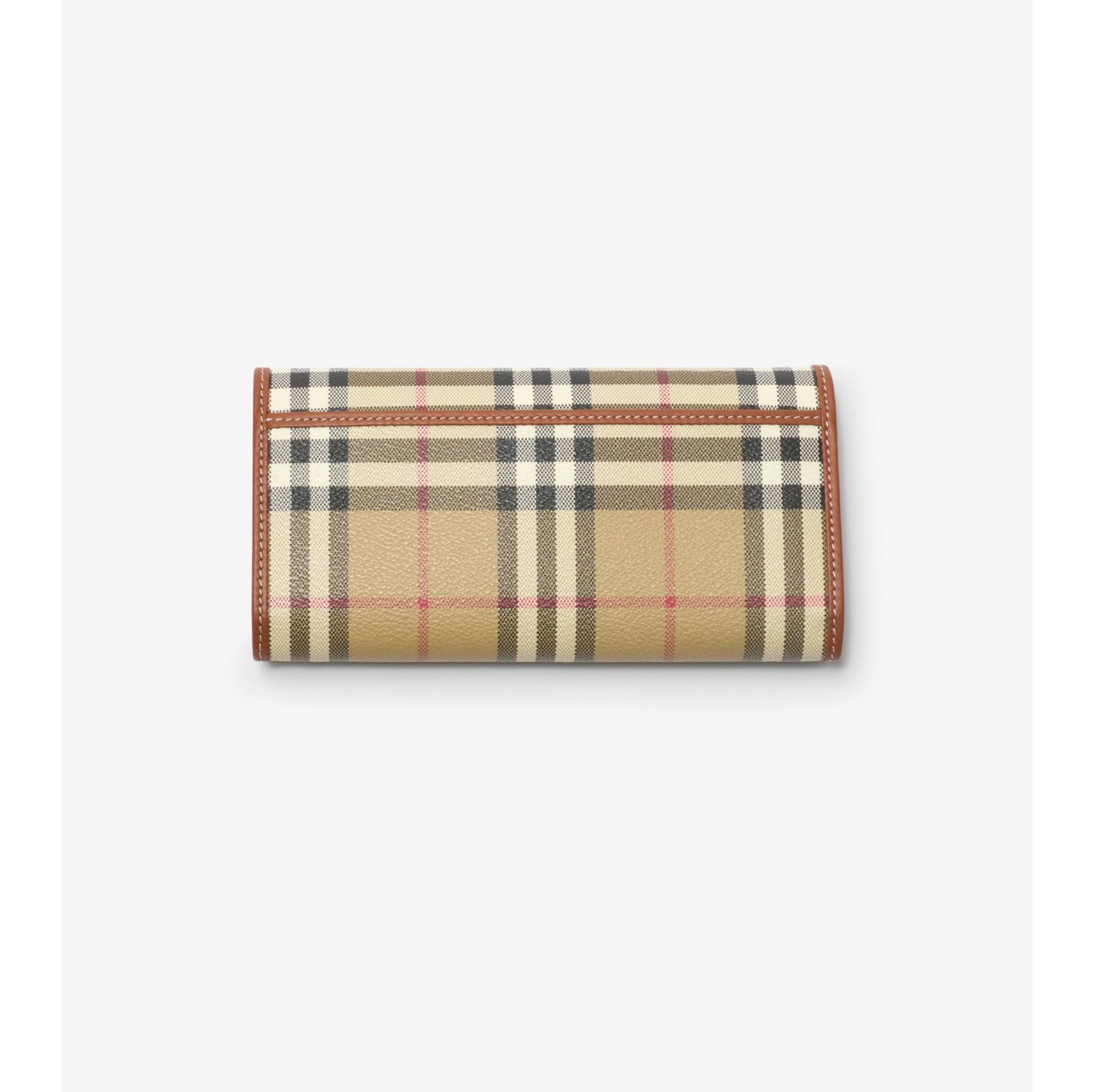Check Continental Wallet in Archive beige/briar brown - Women | Burberry® Official