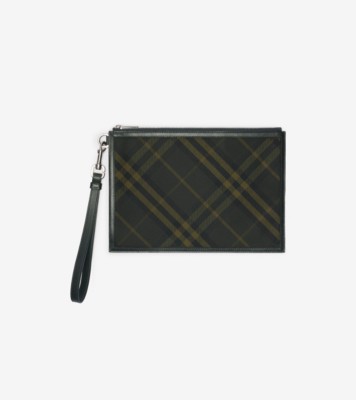 Burberry london check zip pouch on sale