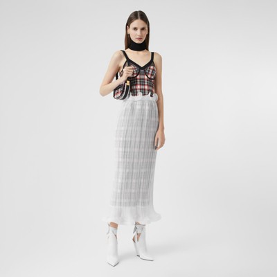 burberry skirt with braces