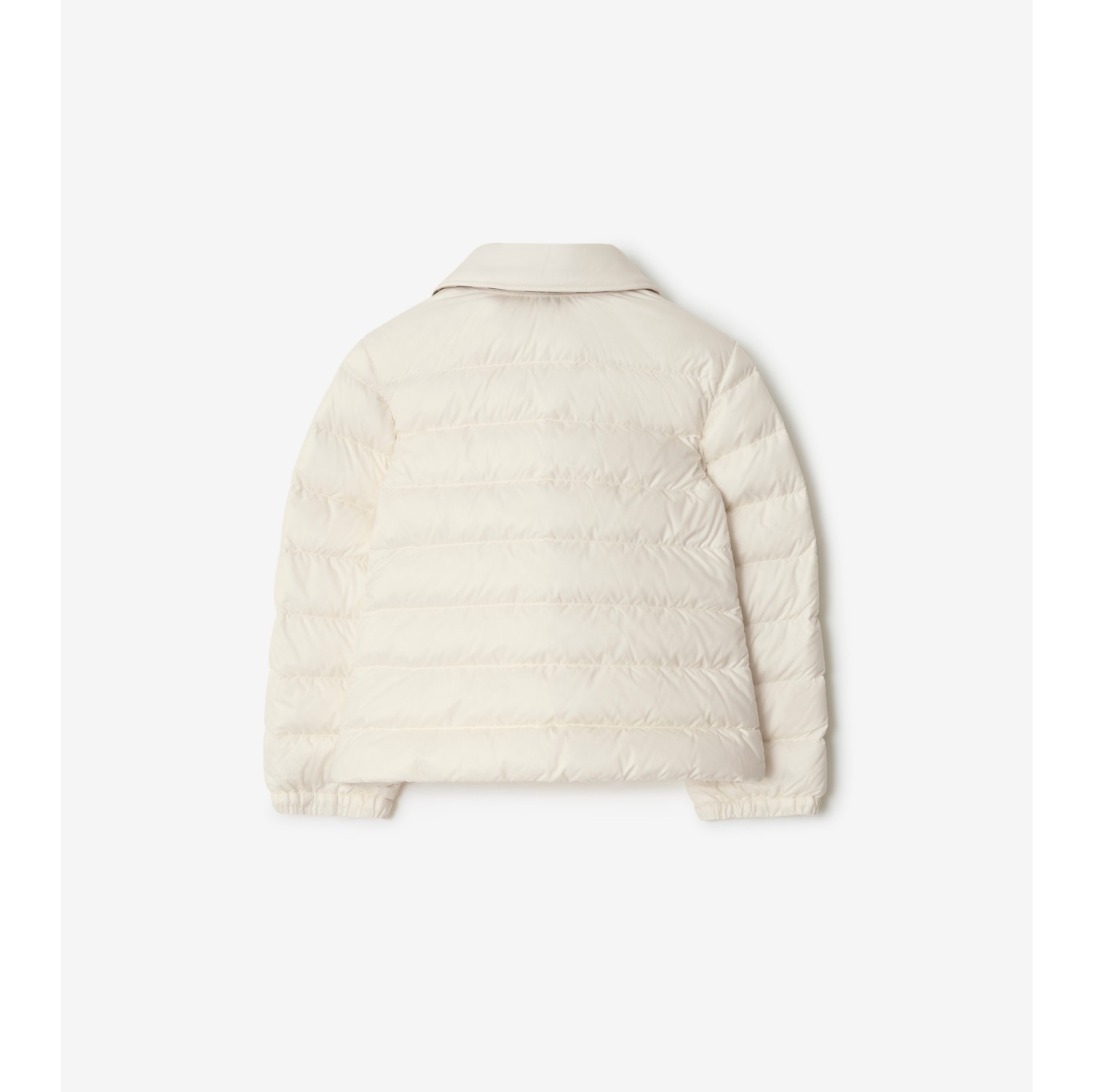 Checker-tape Nylon Puffer Jacket