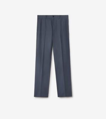 Cotton Chinos in Magnet - Men | Burberry® Official