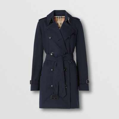 navy blue mackintosh raincoat