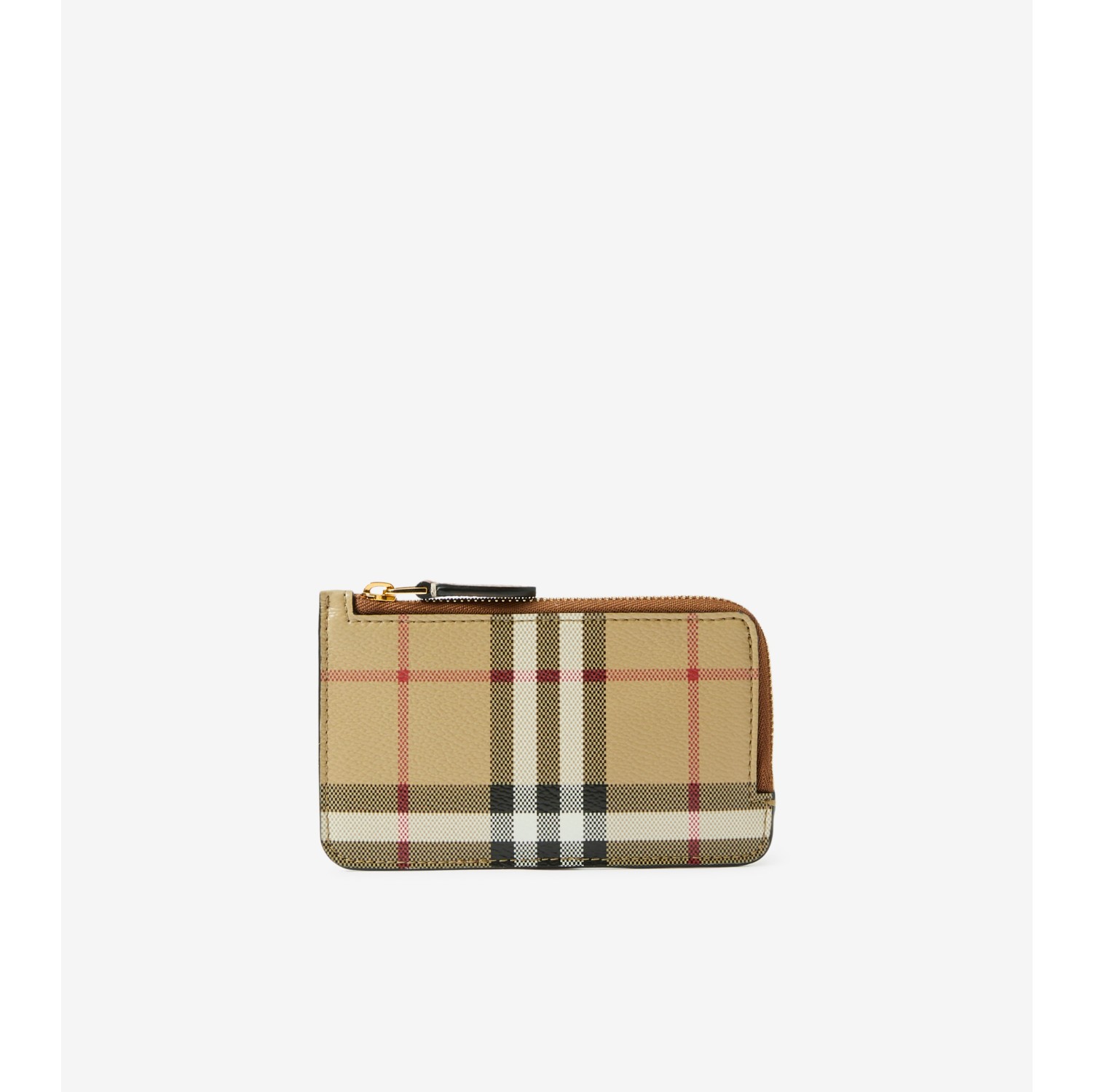 チェック ジップカードケース (アーカイブベージュ) - ウィメンズ, ヴィンテージチェック | Burberry®公式サイト