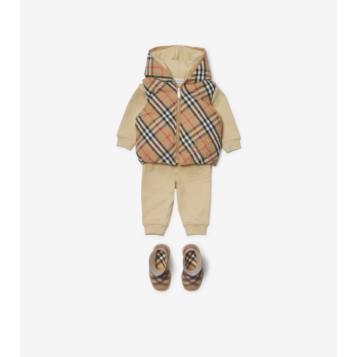  Check Reversible Nylon Padded Gilet