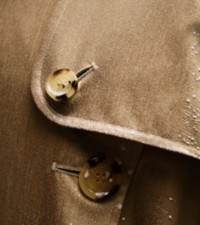 Close-up of Burberry Trench Coat Button