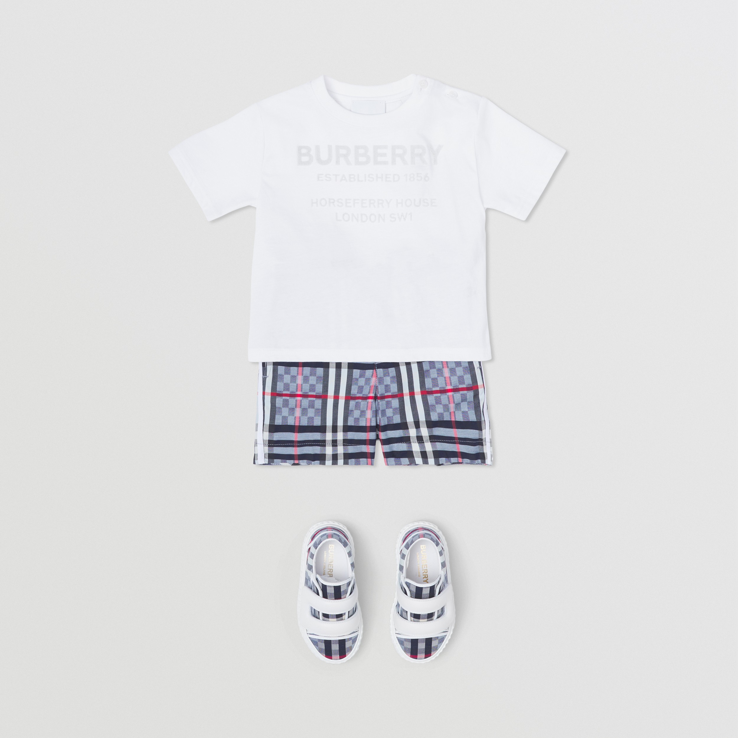 Baumwoll-T-Shirt mit Horseferry-Schriftzug (Weiß) - Kinder | Burberry® - 3