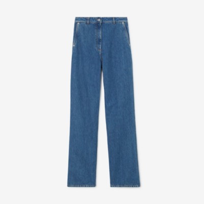 Burberry Relaxed Fit Jeans In Classic Blue