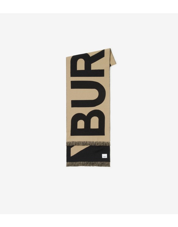 Logo Wool Scarf