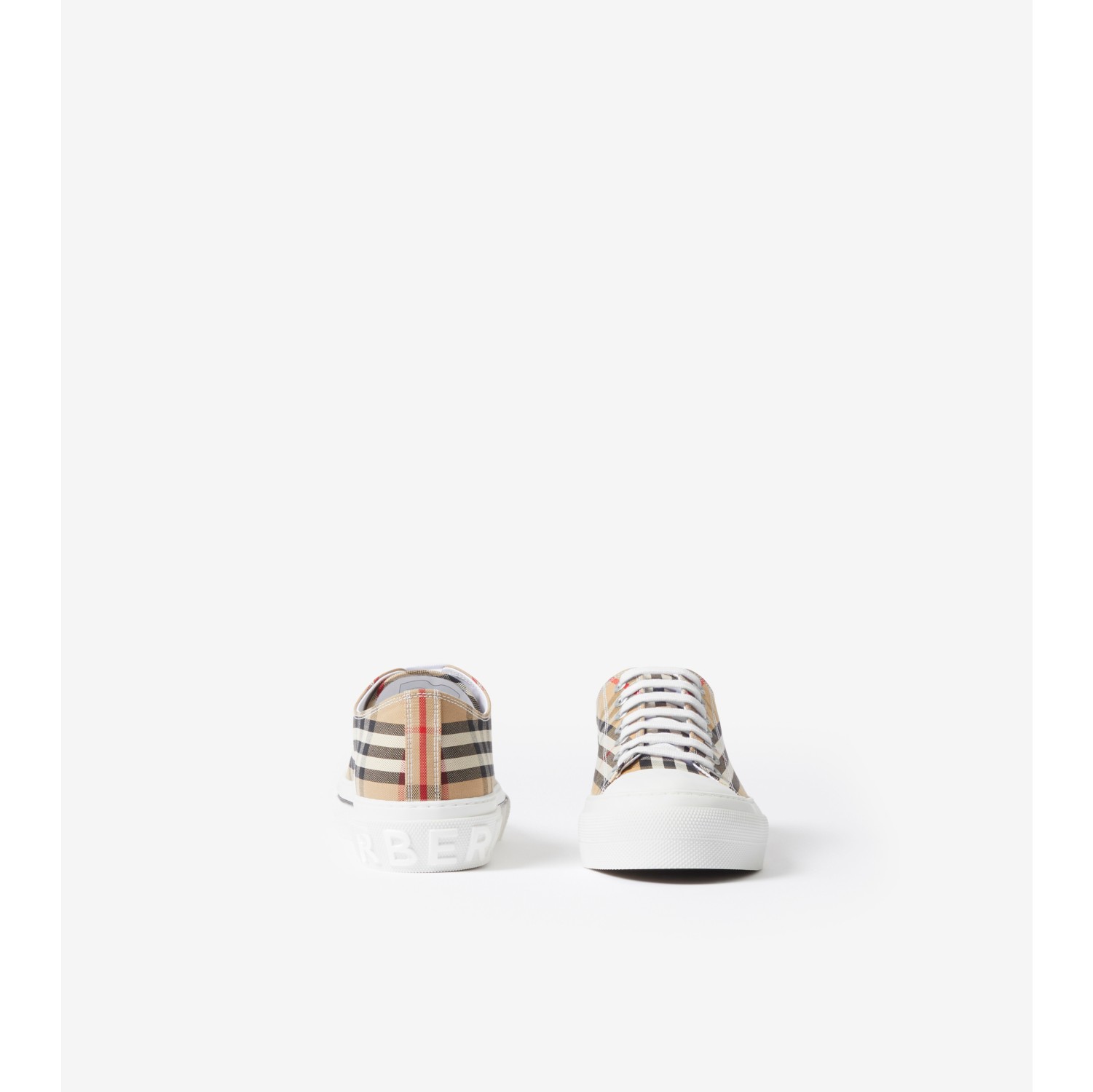 Sneakers en coton Check