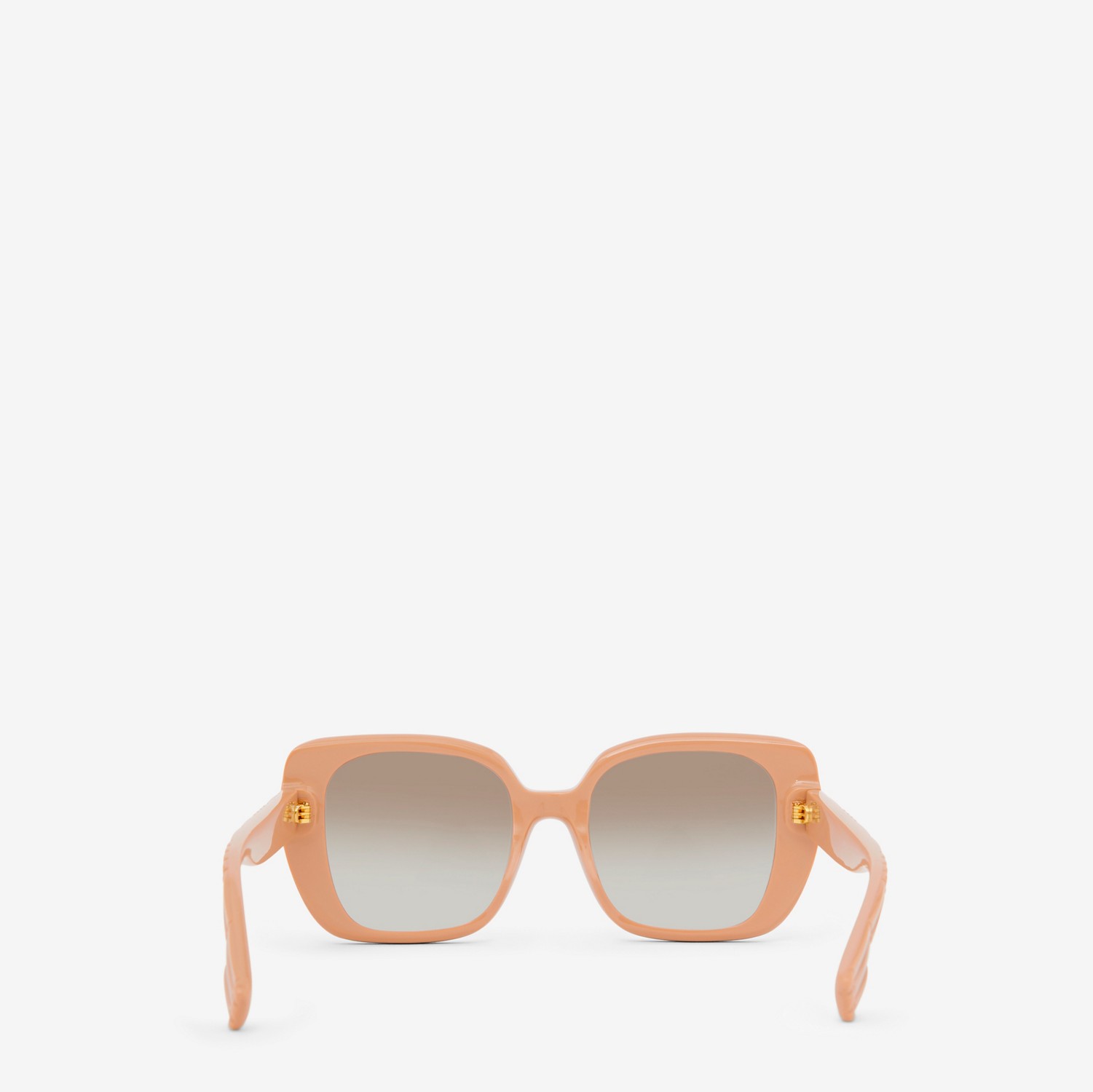 Monogram Motif Oversized Square Frame Lola Sunglasses in Biscuit Beige - Women | Burberry® Official