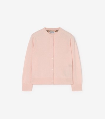 Cashmere Cardigan in Bouquet pink | Burberry® Official