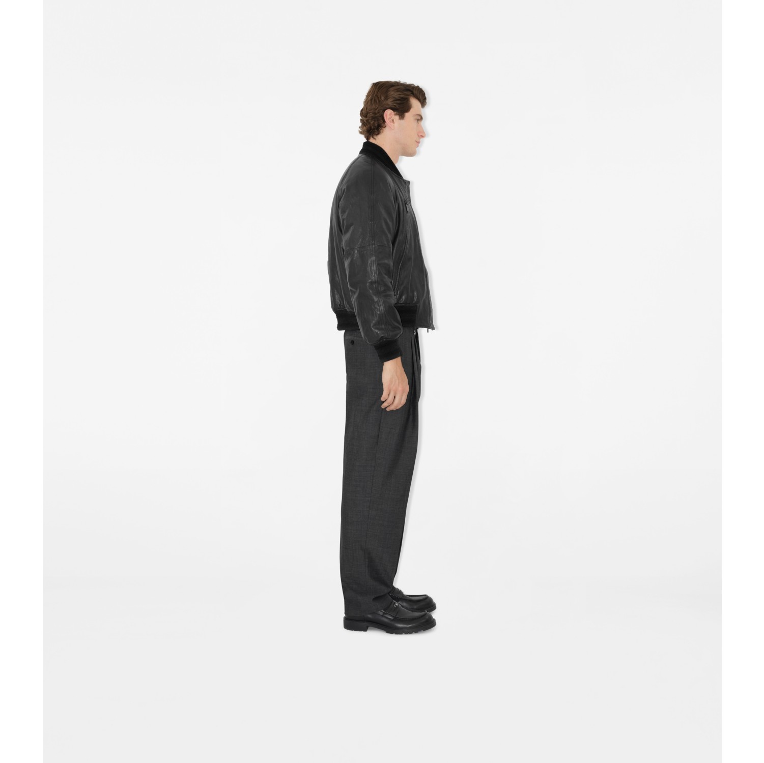 Leather Bomber Jacket