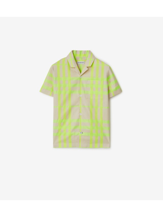 Burberry boys check store shirt