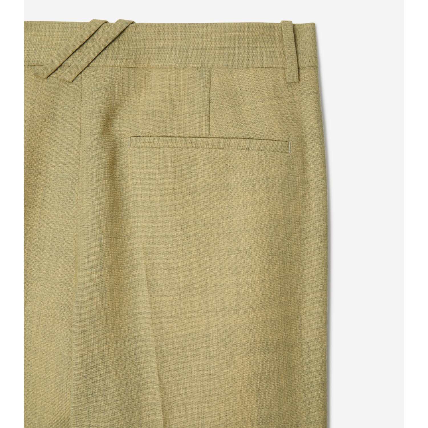 Wool Tailored Trousers in Hunter - Men | Burberry® Official